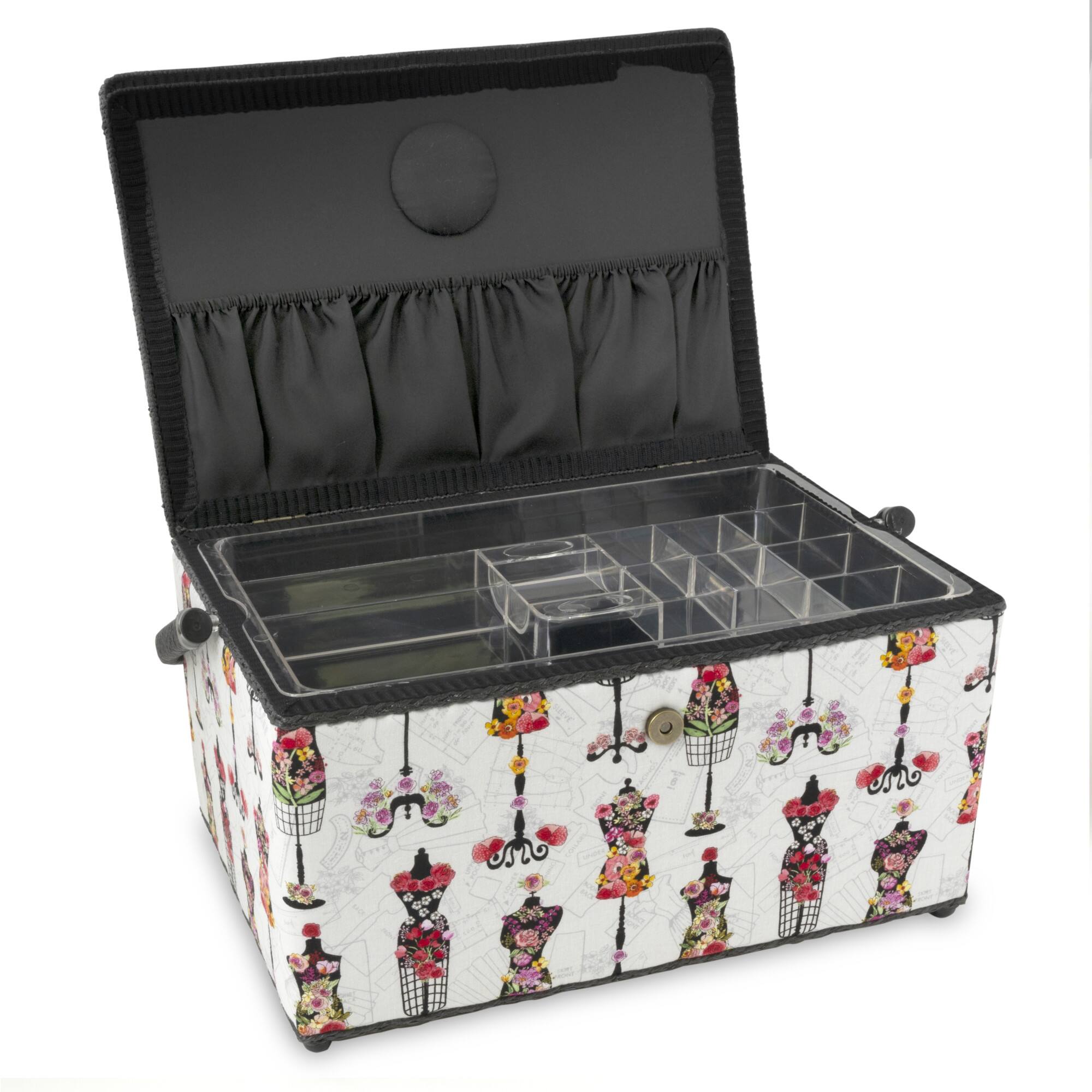 Dritz® X-Large Gray Dress Forms Sewing Basket